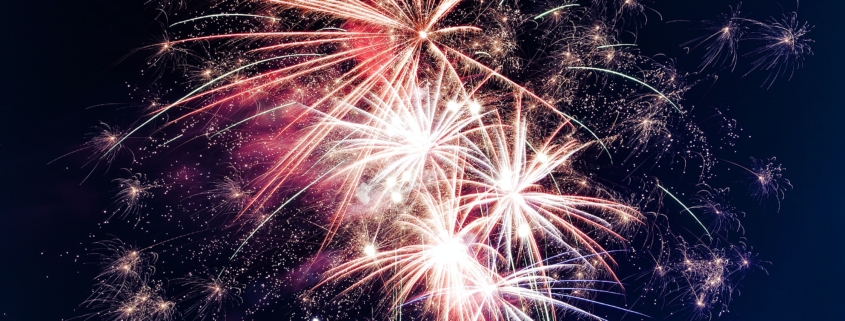 new years resolution under fireworks
