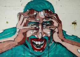 artistic design man holding his face due to illness anxiety