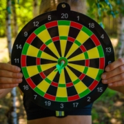 Dart on a bullseye perfect score