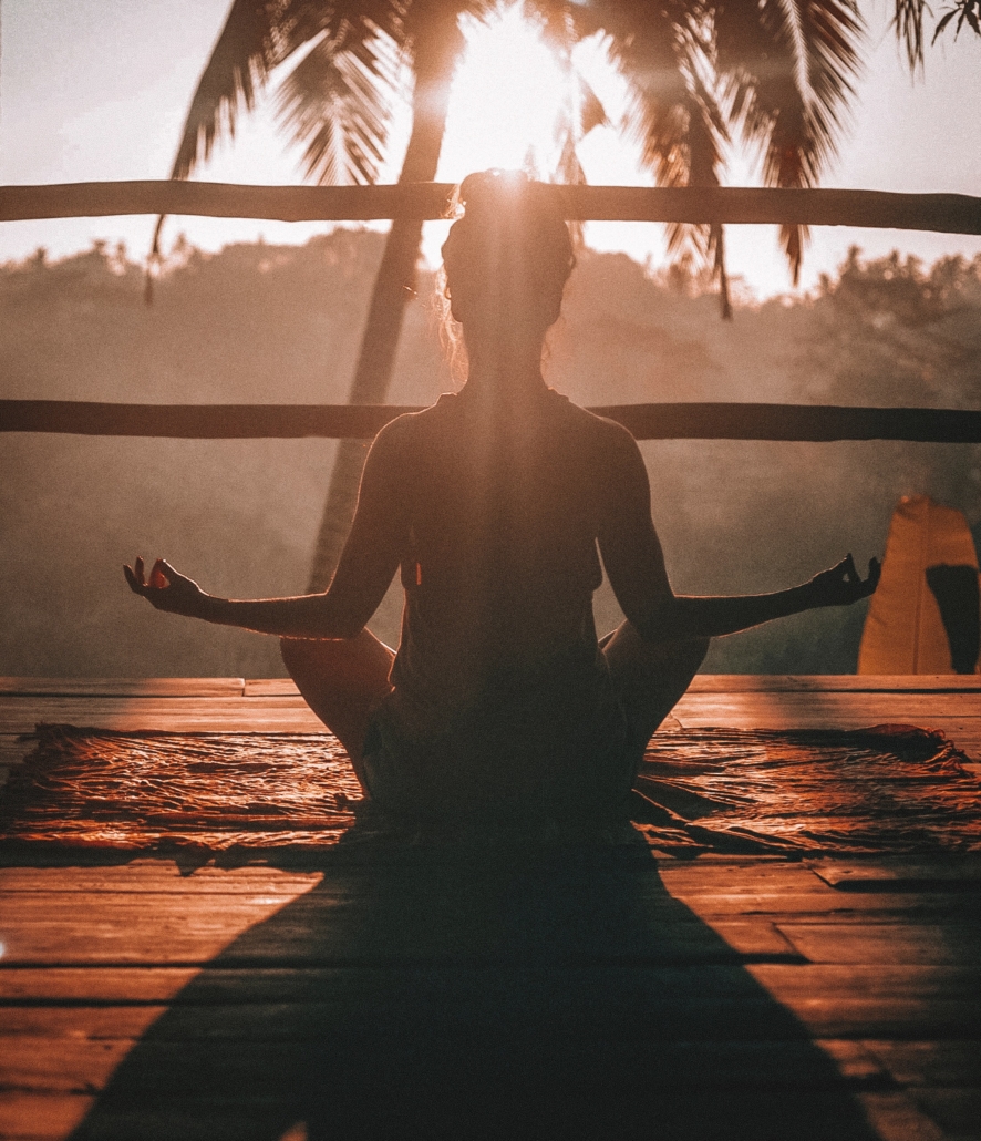 meditating to help stress